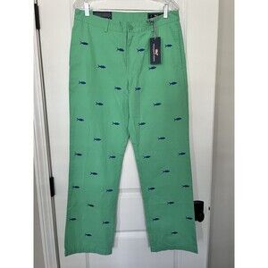 NWT Men’s Vineyard Vines Club Pants In Embroidered Tuna Terrapin Size 32x32